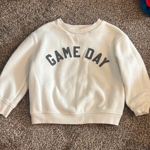 Kids 'Game Day' Cream Crewneck Sweatshirt